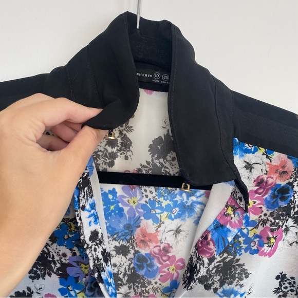 ATMOSPHERE- semi sheer floral blouse - Picture 4 of 15